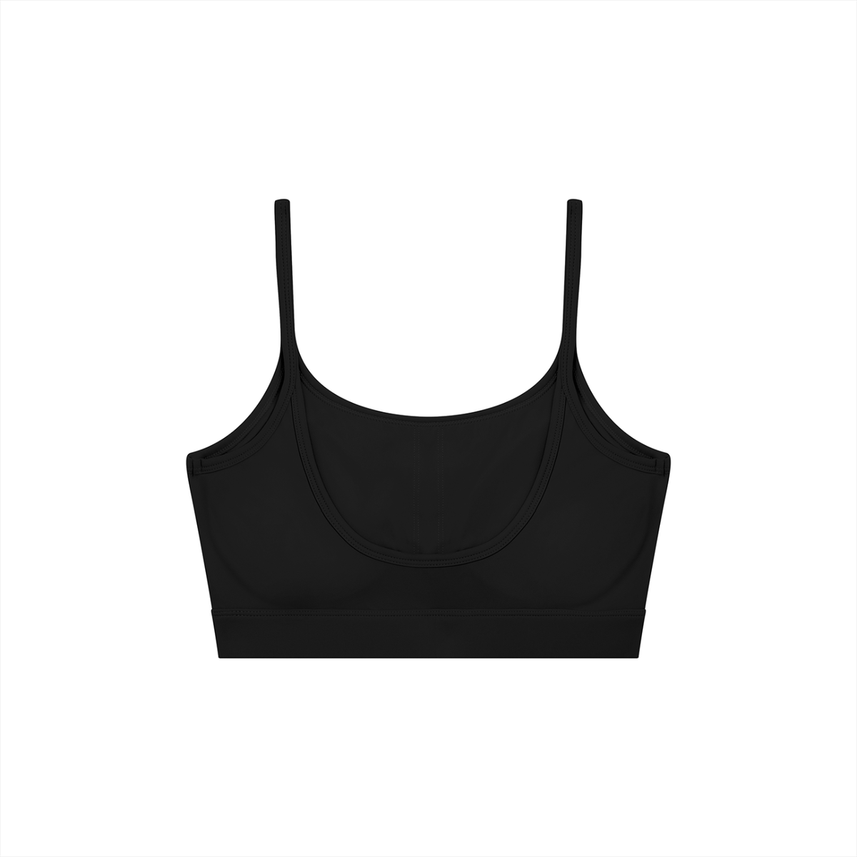 Women's Solid U-Neck Sports Bra