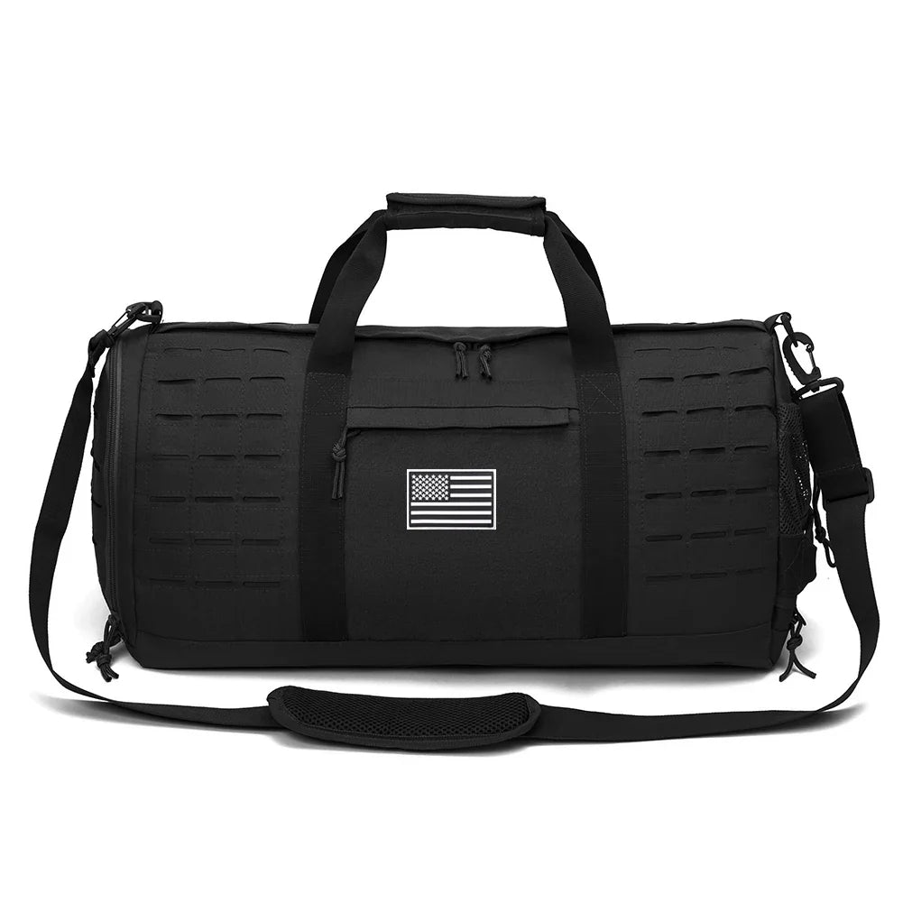 Tactical Fitness & Travel Bag with Shoe Compartment