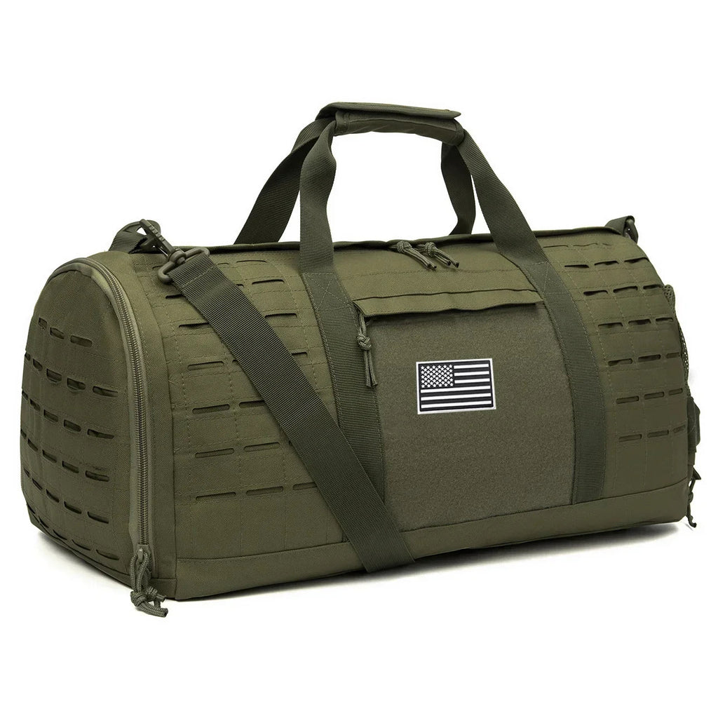 Tactical Fitness & Travel Bag with Shoe Compartment