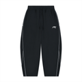 Unisex Piping Fleece Barrel Leg Sweatpants